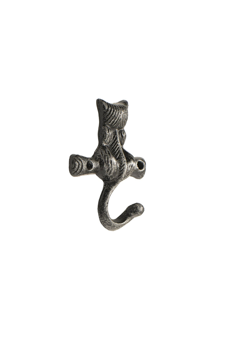 Cast Iron Cat Wall Hook - Available in 3 Colours