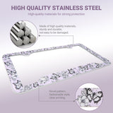 Stainless Metal Car License Plate Frame Cover - Butterfly (2 PCS)