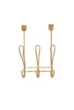 Twisted Design OTD Hook Rack with 3 Hooks(Gold)