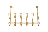 Twisted Design OTD Hook Rack with 6 Hooks(Gold)