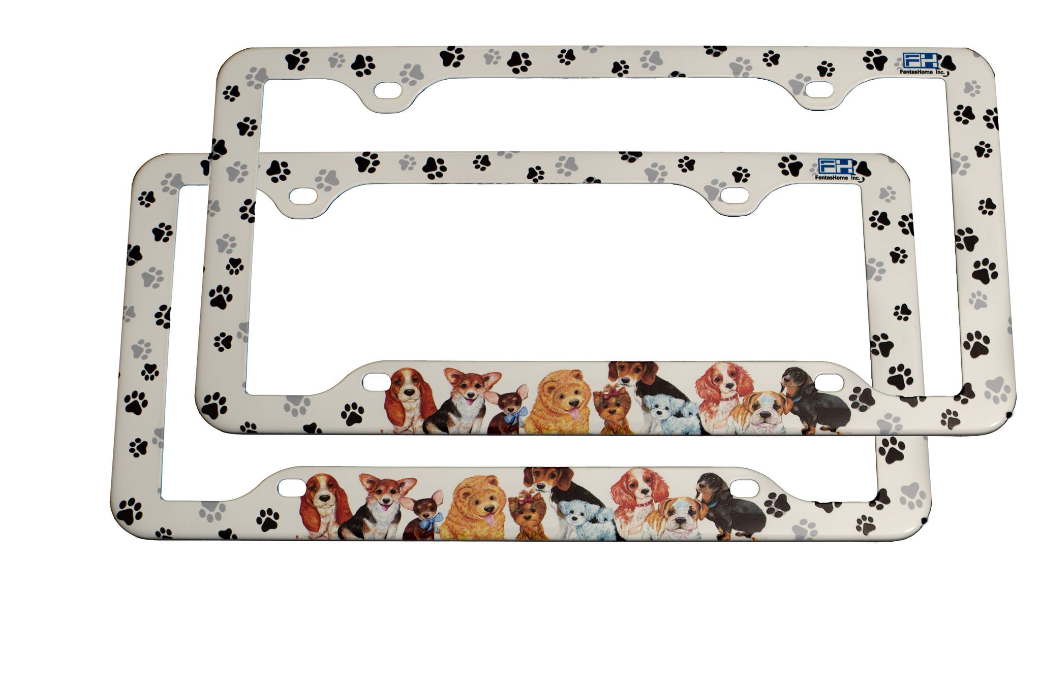 Pink Rose Motorcycle License Plate Frame - Chrome Metal, Weatherproof, Easy Mount
