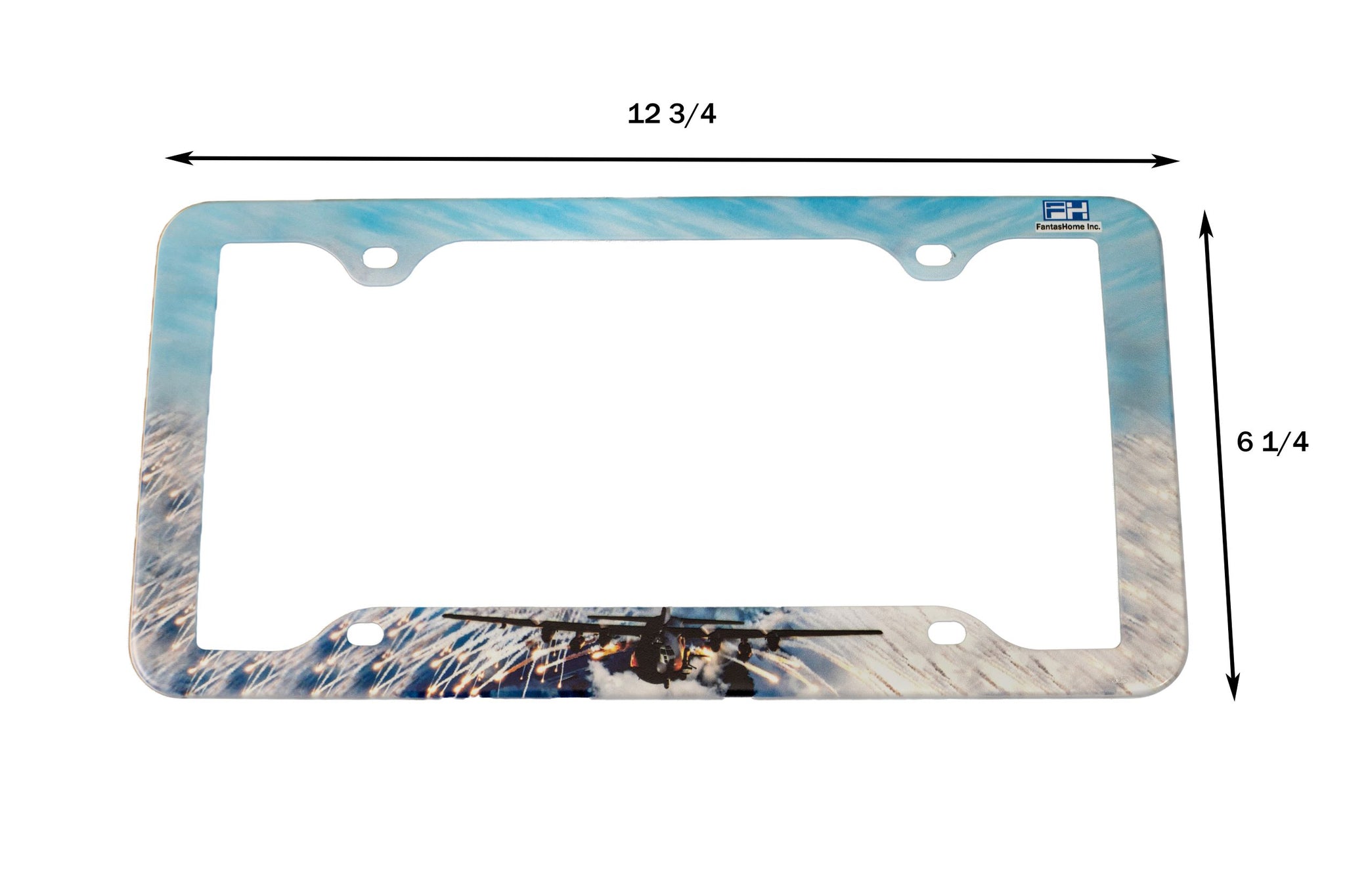 CafePress Fly Fishing License Plate Frame Chrome License Plate Frame,  License Tag Holder