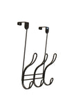 Twisted Design OTD Hook Rack with 3 Hooks(Black)