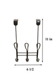 Twisted Design OTD Hook Rack with 3 Hooks(Black)