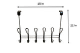 Twisted Design OTD Hook Rack with 6 Hooks(Black)