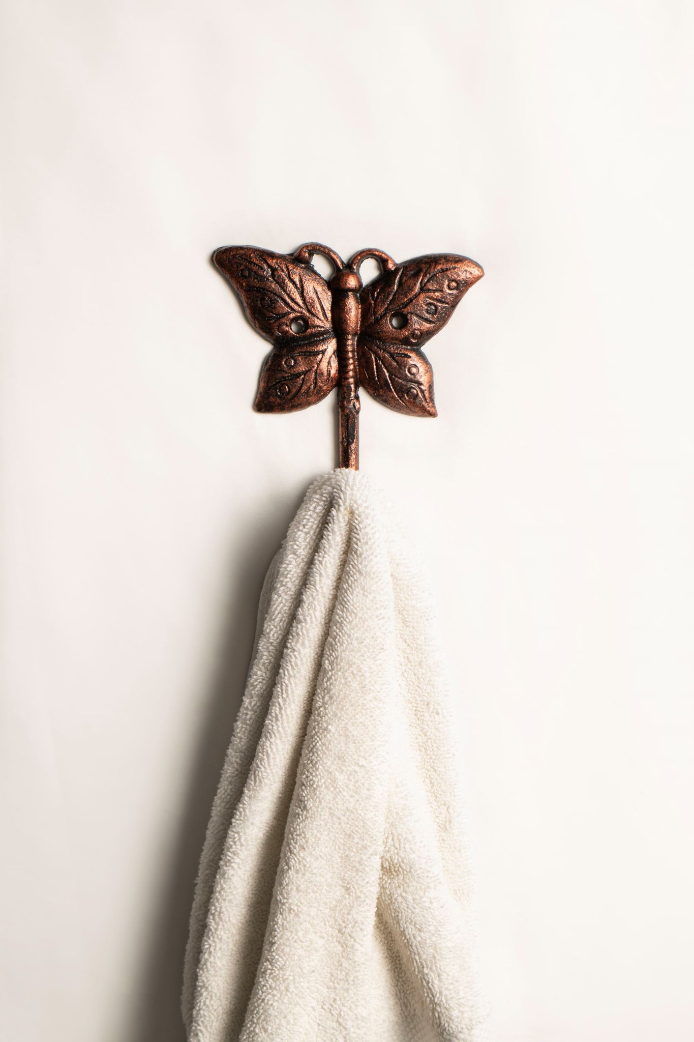 Cast Iron Victorian Style Butterfly Towel Hook & Coat Rack – Rustic Hat Hook