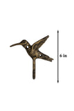 CAST IRON HOOK - HUMMINGBIRD