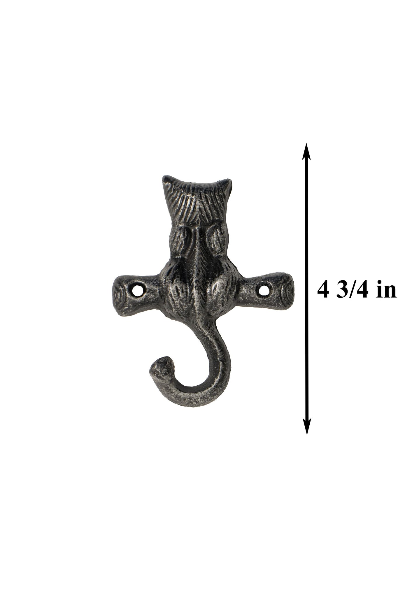 Cat Lovers Solid Cast Iron 7 Cat Tails Wall Hook